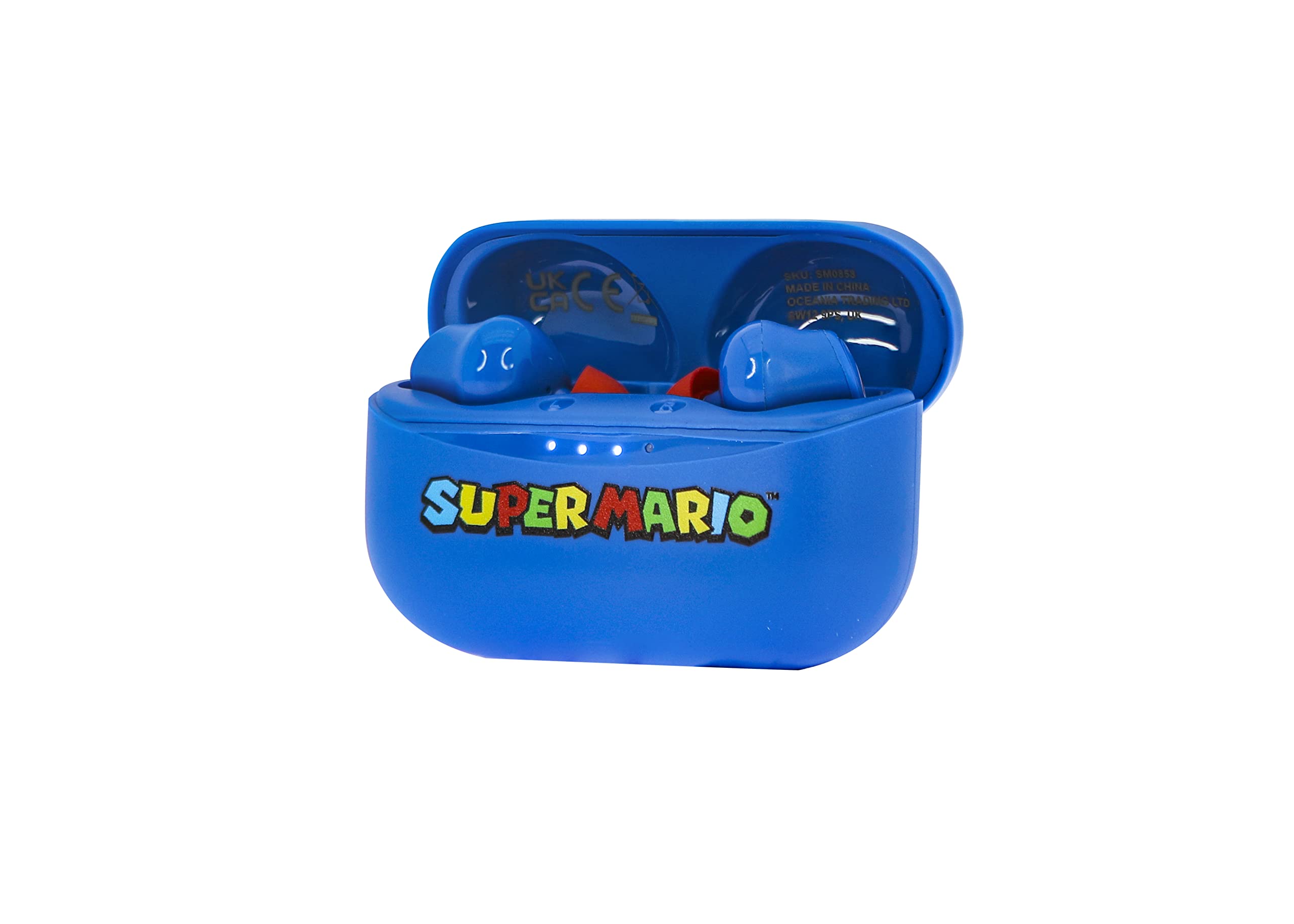 Otl Technologies - Auriculares InaláMbricos Bluetooth V5.3 Para Super Mario Con Carcasa De Carga Azul Otl Technologies - Auriculares InaláMbricos Bluetooth V5.3 Para Super Mario Con Carcasa De Carga Azul